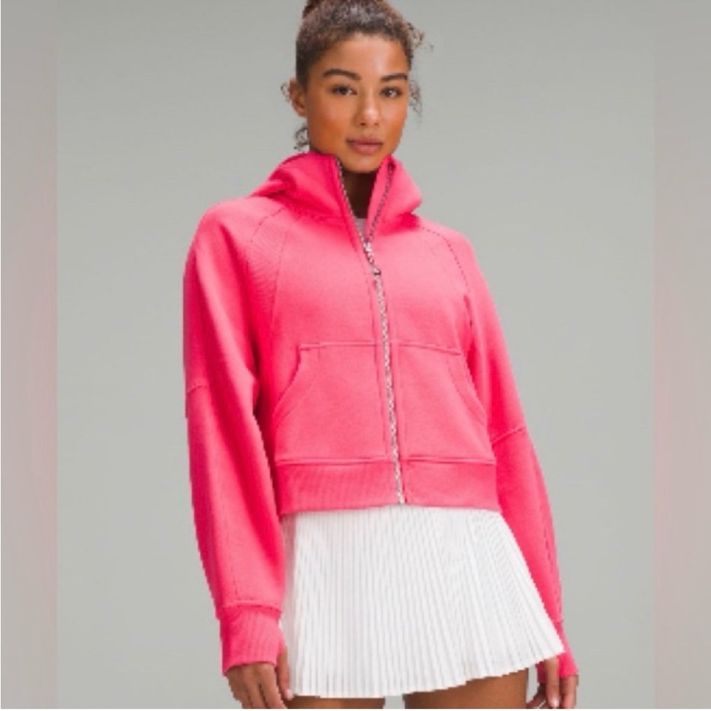 Lululemon Scuba Oversized Full Zip Hoodie in Glazed Pink, Size M/L